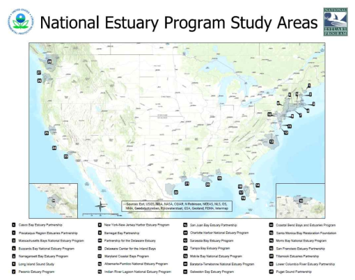 미 연방 환경보호청의 국가 하구(기수역) 프로그램(NEP) 대상지
