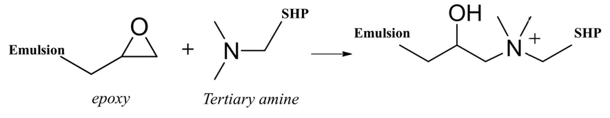 epoxy기와 tertiary amine기의 공유결합 형성 화학식