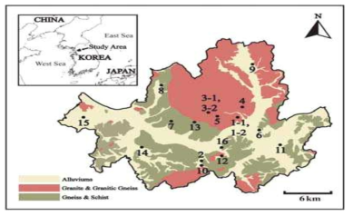 The Location Map of Seoul Subway Police 자료: Song et al., Radon exposure assessment for underground workers: a case of Seoul subway police officers in Korea, Radiation protection dosimetry, 2011;147(3): 401-405