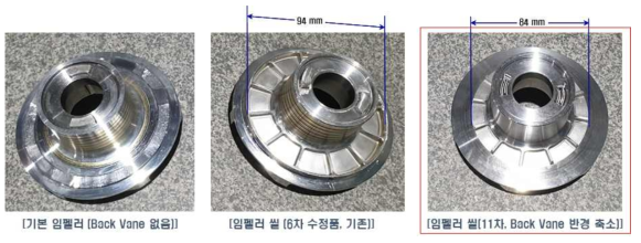 주펌프-구동터빈 모듈 11차 수정 임펠러 형상