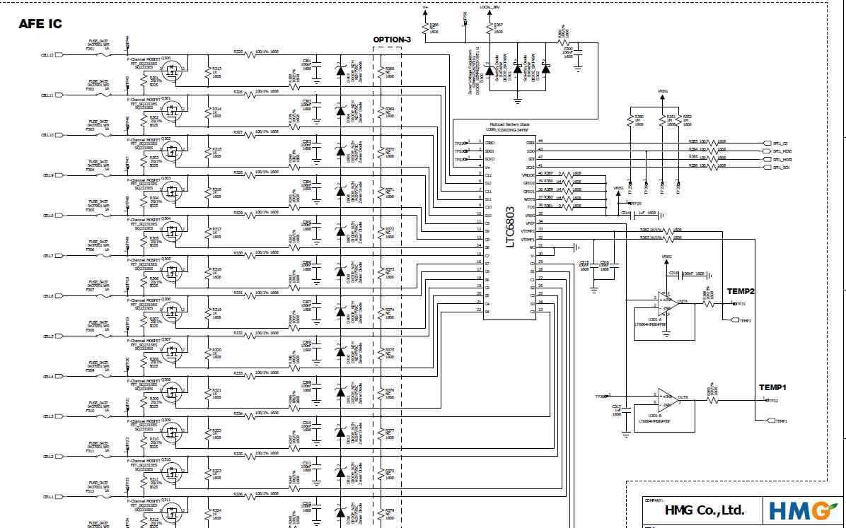 CMU - AFE　IC 주변 회로 구성