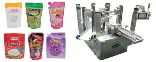 개발기술의 적용 대상 제품인 Pouch와 Rotary Type Packaging Machine