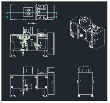 Vertical Type Compact Packaging Machine 설계도면