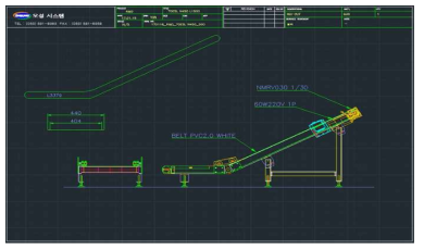 컨베이어 이송계 설계도면