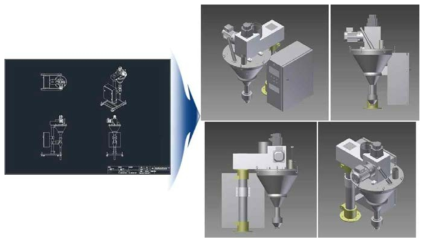 정밀 분말 계량기 Unit 모델링
