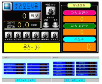 분말계량기 HMI-GUI Interface(제어화면 구성)