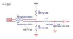 온도 센서 회로도