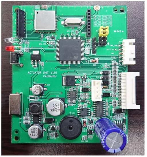 블루투스 모듈을 적용한 수신부 일체형 소화기 PCB