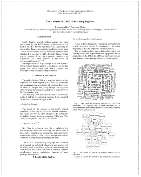 빅데이터를 이용한 IAEA 정책 분석
