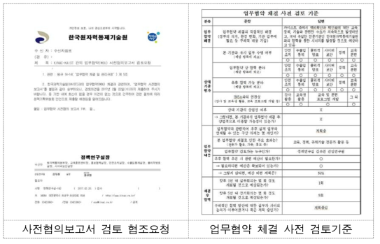 사전협의 관련 공문