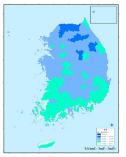 2017 지역별 체감온도지수