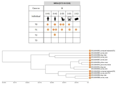 Case 3에서 phylogenomic 분석