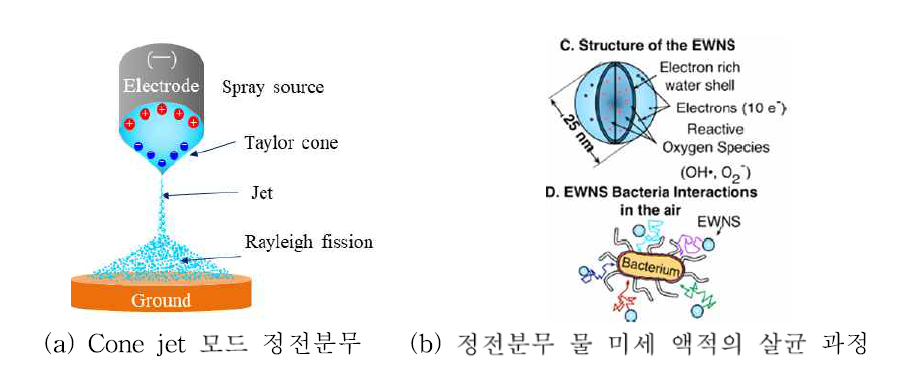 정전분무 기술 개요