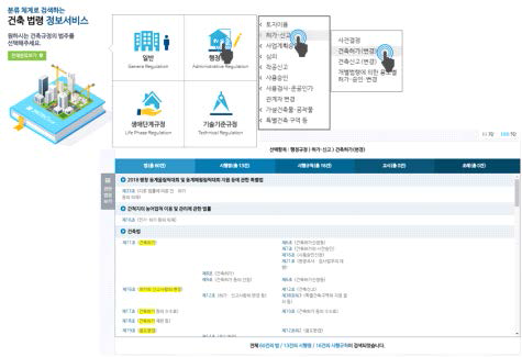 한국건축규정 법령정보 검색서비스 개발