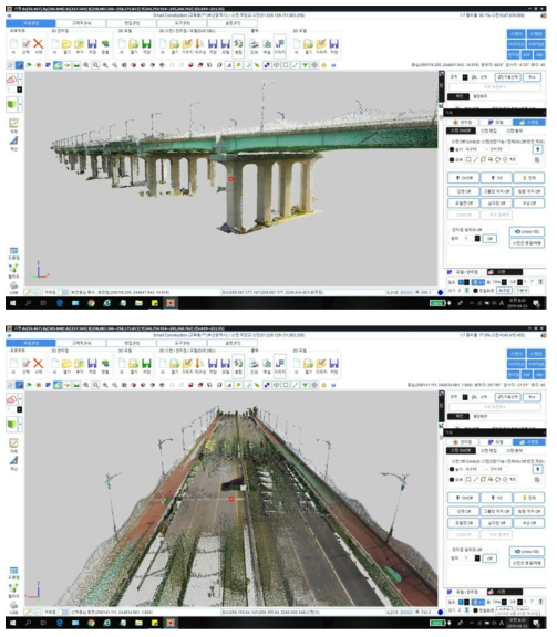 덕양교 지상 레이저 스캐너 점군