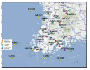 호남지역 GNSS 상시관측소