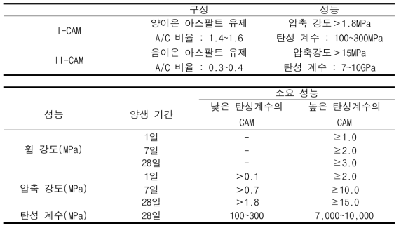 CAM의 성능 지표(중국)