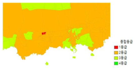 집계구 단위 종합취약성 분석결과
