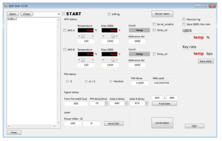 양자암호시스템 수신부 GUI 프로그램