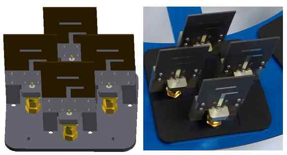 제작된 4-subarray 안테나 모듈