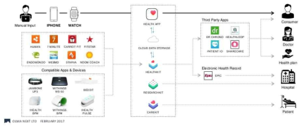 애플의 헬스 서비스맵 자료 : OLMA Capital Management