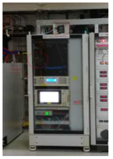PAL-XFEL 갤러리와 LLRF 항온랙 내부에 온도, 습도, 기압 측정기 설치 모습(점선)