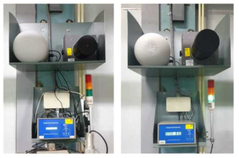 PLS-II 지역 및 환경 방사선 감시 시스템 개선 전(좌측) 및 개선 후(우측)