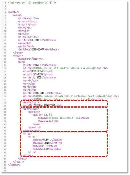 Collection code of e-Gate Matcher API