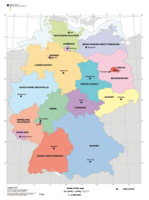 독일 연방정부 내 16개 자치주