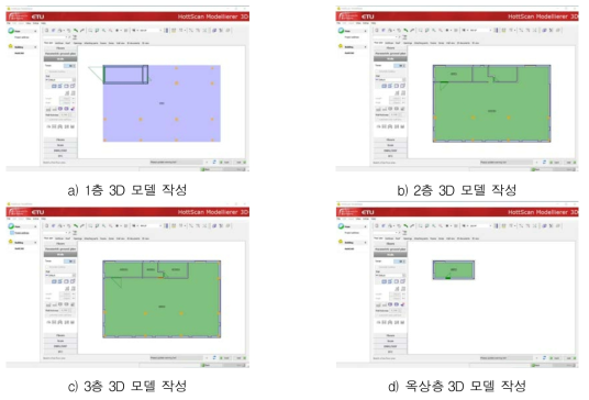 각층 3D 모델 작성