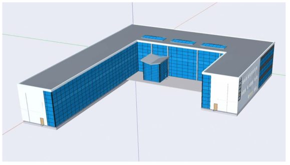 부산 스마트 시티(예정) A건물 3D 모델링