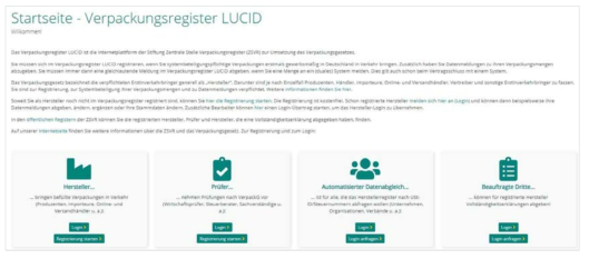 중앙포장재등록사무소의 업체 등록을 위한 인터넷 플랫폼 LUCID
