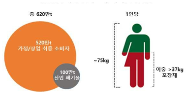 2017년 독일 플라스틱 폐자원 발생량