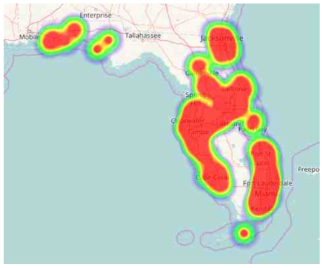 Density Map(Heat Map) 예시