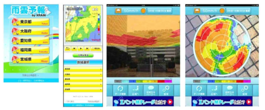 스마트폰을 활용한 X-RAIN 정보의 실시간 제공