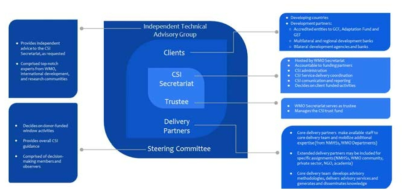 개발도상국 지원 협력 체계 모식도, Country Support Initiative (CSI) Governance