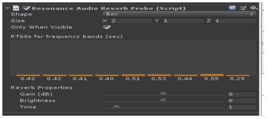 Audio Reverb Probe작업화면