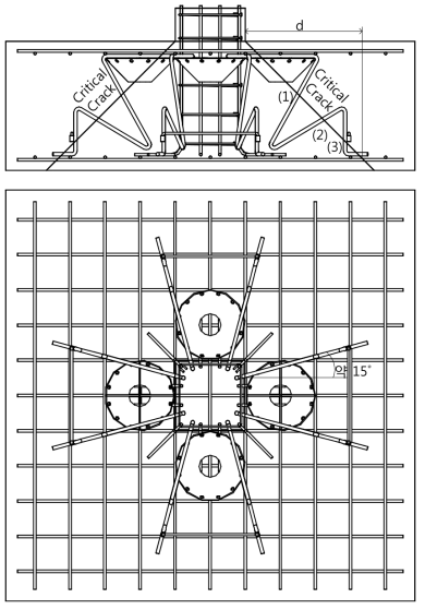 톱니형 전단철근 설치 방법(2D)