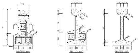 역T형 BH거더 중량저감 방안