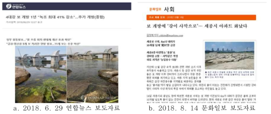 보 개방에 대한 상반된 시선