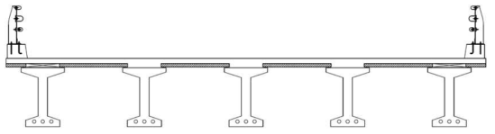 중지간 표준형 모듈화 교량 단면 개념