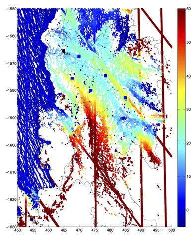 ICESat 및 Cryosat-2에 의해 관측된 난센 빙붕의 표면 고도