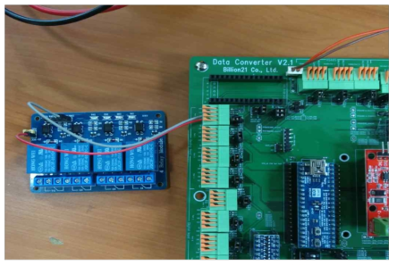디지털릴레이 동작전원 5.0V 공급구조 개선 결과
