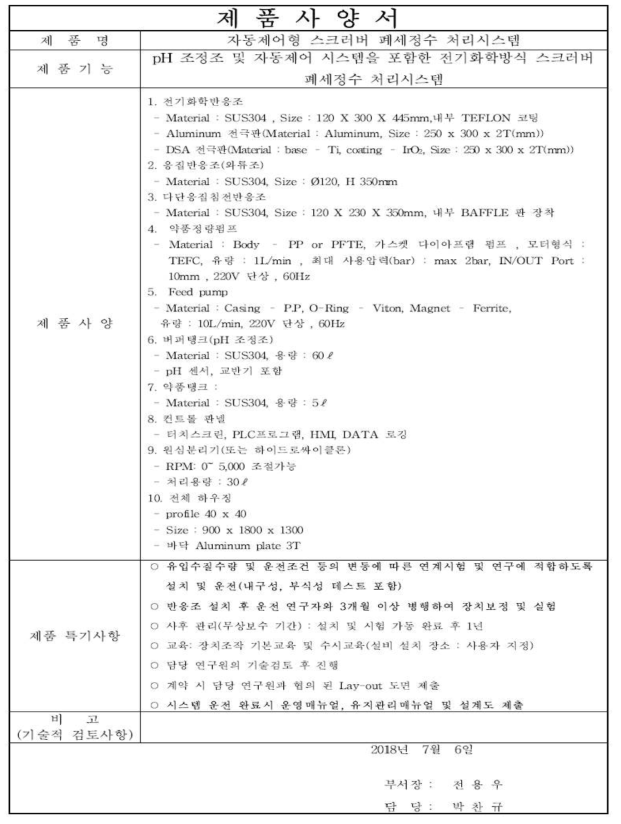 제품사양서