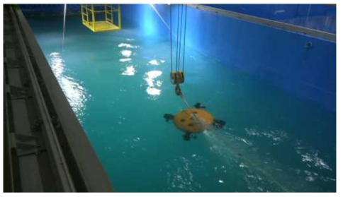 수중로봇복합실증센터 회류수조 테스트