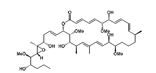 PKS에 의하여 생산되는 Arenicolide A 물질의 구조