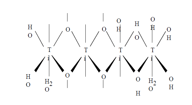 Model Structure of Hydrated Titanium