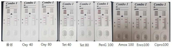 Tetracycline 키트 교차반응 시험