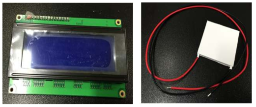 (좌) 온도 제어 및 디스플레이 모듈, (우) Heating 모듈