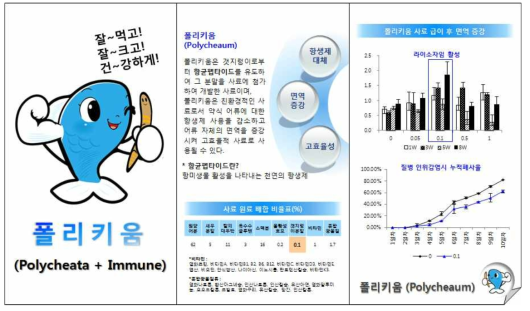 넙치사료-폴리키움 설명 팜플렛